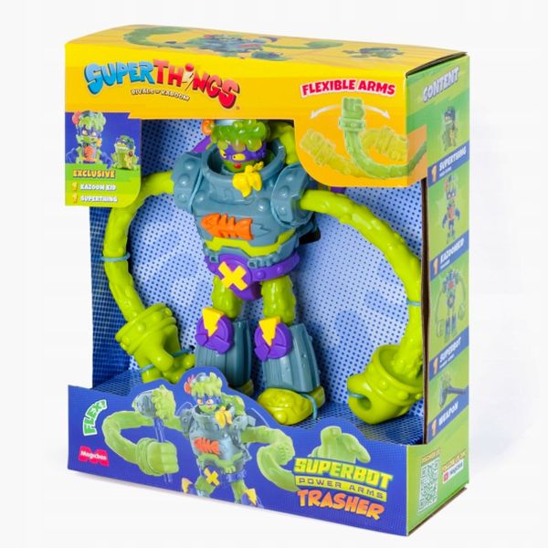 SUPERTHINGS ZINGS SUPER THINGS SUPERBOT TRASHER POWER FLEXIBLE ROBOT zdjęcie 15