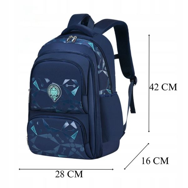 PLECAK SZKOLNY TORNISTER MŁODZIEŻOWY POJEMNY DLA CHŁOPCA KL. 1-3 zdjęcie 7