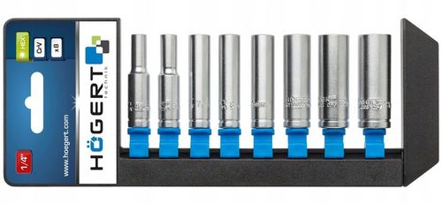 HOGERT HT1A886 ZESTAW NASADEK DŁUGICH 1/4'' NASADKI DŁUGIE 8szt. 5.5mm-13mm na Arena.pl