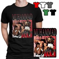 KOSZULKA T-SHIRT MĘSKI WZORY - MUHAMMAD ALI BOKS MMA WALKI KLATKA - XS
