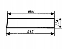 szyba tylna dolna do ciągnika T25 A2 Władimirec kabina sokółka