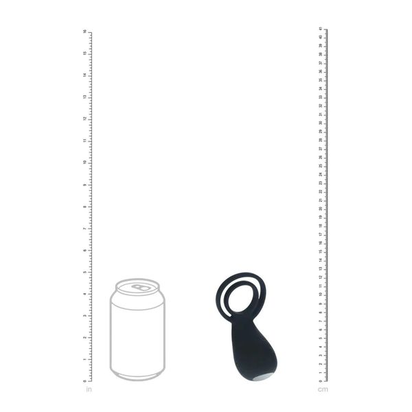 Vibrating Cock And Ball Ring With Paw Stimulator - Black zdjęcie 4
