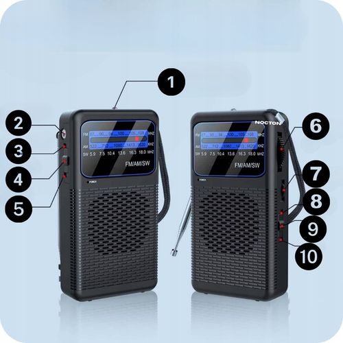 RADIO NA BATERIE MINI FM AM SW LATARKA TURYSTYCZNE KIESZONKOWE na Arena.pl