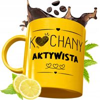 Złoty Kubek Premium Dla Aktywisty Prezent Z Nadrukiem Ze Zdjęciem