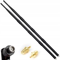 2x ANTENA BAT 4G LTE 18dBi + 2x WTYK ADAPTER BECZKA SMAż-CRC9