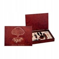 Zestaw AKCESORIA do wina z grawerem PUDEŁKO PREZENT Z IMIENIEM NAZWISKIEM