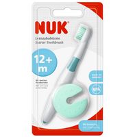 NUK Pierwsza szczoteczka do zębów z pierścieniem zabezpieczającym dla dzieci 12m+