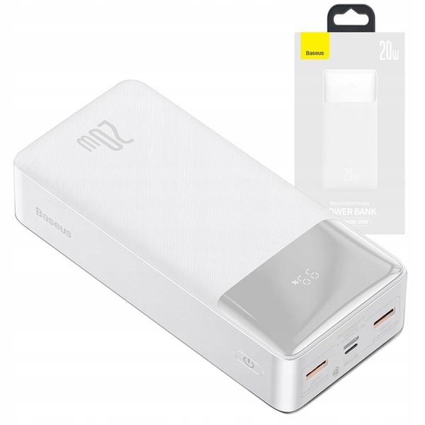 BASEUS POWERBANK DUŻY POJEMNY 30000mAh 20W SZYBKI POWER BANK 2X USB USB-C zdjęcie 10
