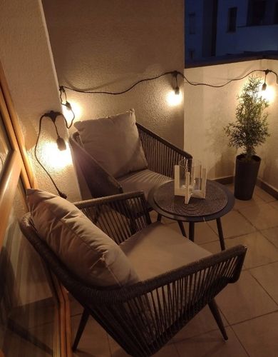 Girlanda Świetlna Ogrodowa Łańcuch Świetlny 20 m + 20 LED E27 Wodoodporna na Arena.pl