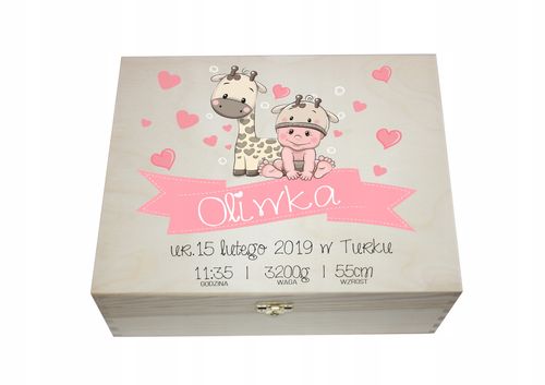 PUDEŁKO WSPOMNIEŃ na CHRZEST ROCZEK nadruk UV foto na Arena.pl