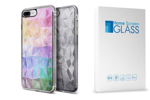 ETUI RINGKE PRISM GLITTER IPHONE 8PLUS/7PLUS+SZKŁO na Arena.pl