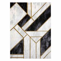RUG/LU/ESTEMA/MARBLE3/BLACK+GOLD/80x150