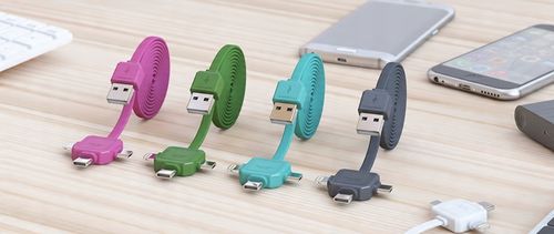 Kabel 3w1 1,5m iPhone Lightning +USB-C TypC +micro na Arena.pl