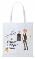 Dla Krawca Krawcowej Torba Eco Biała Shopper Z Nadrukiem Ze Zdjęciem