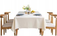 obrus 140x240cm plamoodporny beżowy