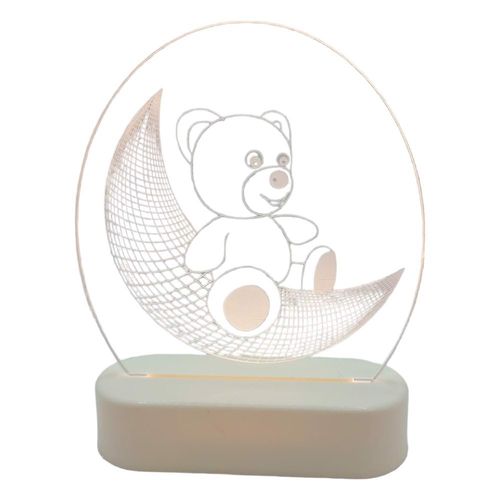 Lampka nocna LED 3D Miś na Arena.pl