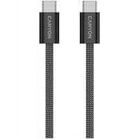 Kabel USB CANYON Kabel OnWire 60MG C-C 60W Magnes w oplocie 1m