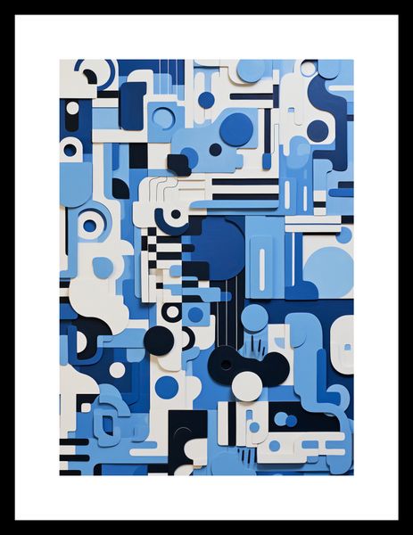Plakat 21x29,7cm Niebieski Labirynt zdjęcie 3