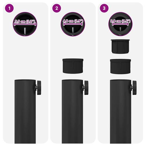 Podstawa do parasola na zewnątrz Czarny 45 x 45 x 31.5 cm na Arena.pl