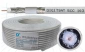 KABEL ANTENOWY KONCENTRYCZNY DigitSat SCC 103 Cu b, rolka 100 mb