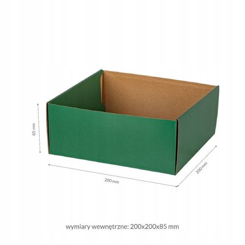 10x PUDEŁKO PREZENTOWE OPAKOWANIE ŚWIĄTECZNE 200x200x85 mm CHOINKI Zestaw na Arena.pl