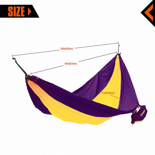 hamak kingcamp parachute pomarańczowo-czerwony na Arena.pl