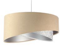 Lampa wisząca ALBIT beżowa/srebrna