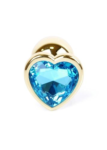 plug-jewellery gold  heart plug- light blue na Arena.pl
