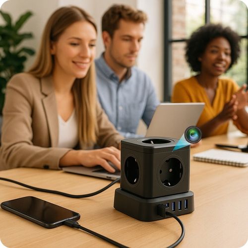 MINI KAMERA WIFI SZPIEGOWSKA UKRYTA W LISTWIE GNIAZDKU ANDROID PODGLĄD na Arena.pl