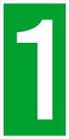 Tabliczka Grawerowana zielona 20x10 znak BHP na drzwi numery cyfry liczby