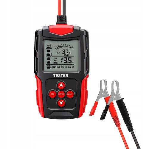Cyfrowy Tester Akumulatora Miernik do Baterii Akumulatorów 12V 24V LCD na Arena.pl