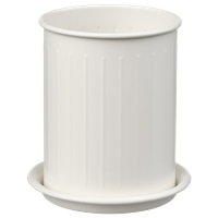 Pojemnik ociekacz na sztućce 13 cm stal galwanizowana IKEA VÄLVÅRDAD biały