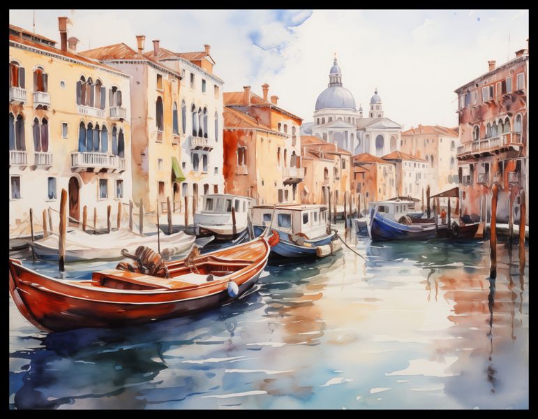 Plakat 65x50cm Wenecka Impresja zdjęcie 2