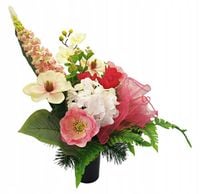 KOMPOZYCJA KWIATY STROIK NA GRÓB CMENTARZ BUKIET WKŁAD DO WAZONU WIĄZANKA