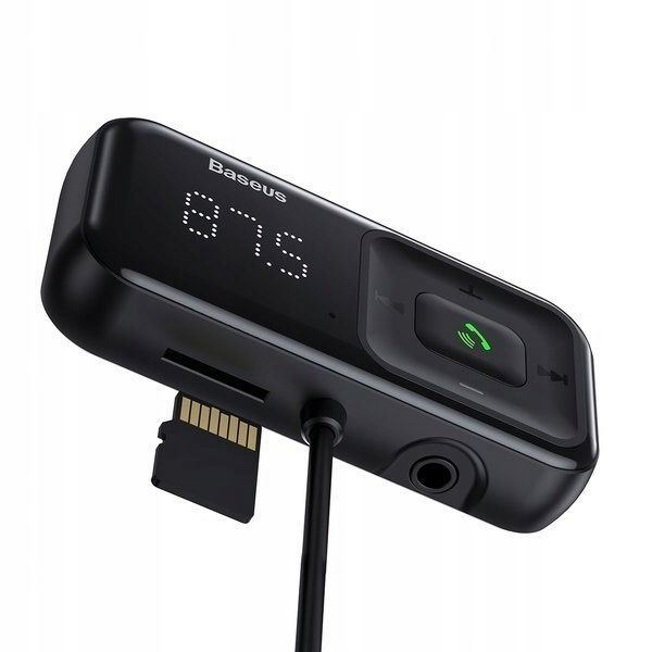 BASEUS TRANSMITER FM SAMOCHODOWY BLUETOOTH AUX ŁADOWARKA 2x USB zdjęcie 2