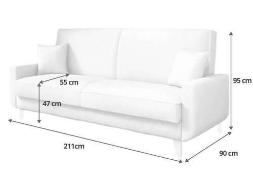 Wersalka Rozkładana Nemo Szara na Arena.pl