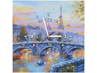 40X40CM ZEGAR ALEJKA PARYŻU OBRAZ