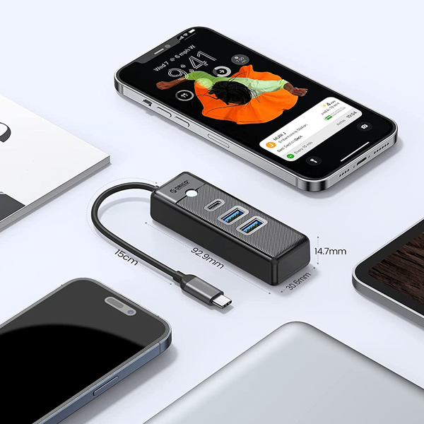 Orico Hub USB-C 2x USB-A 3.1 + USB-C zdjęcie 7