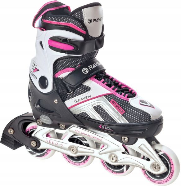 Rolki Regulowane RAVEN Pulse Black/Pink 40-43 zdjęcie 2