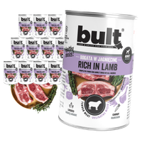 MOKRA KARMA DLA PSA BULT PUSZKA BOGATA W JAGNIĘCINĘ ZESTAW 12x400G