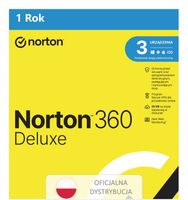 NORTON 360 Deluxe 3 stanowiska /1 rok + Secure VPN (nie wymaga karty)