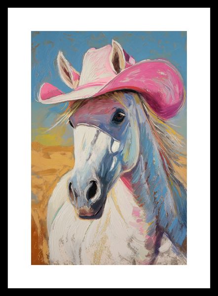 Plakat 20x30cm Różowy Kapelusz zdjęcie 3