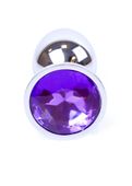 plug-jewellery silver plug- purple