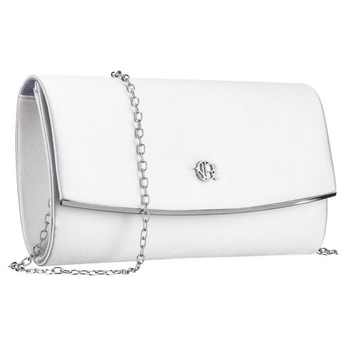 kopertówka damska wykonana w srebrnym kolorze, zawieszona na srebrnym na Arena.pl