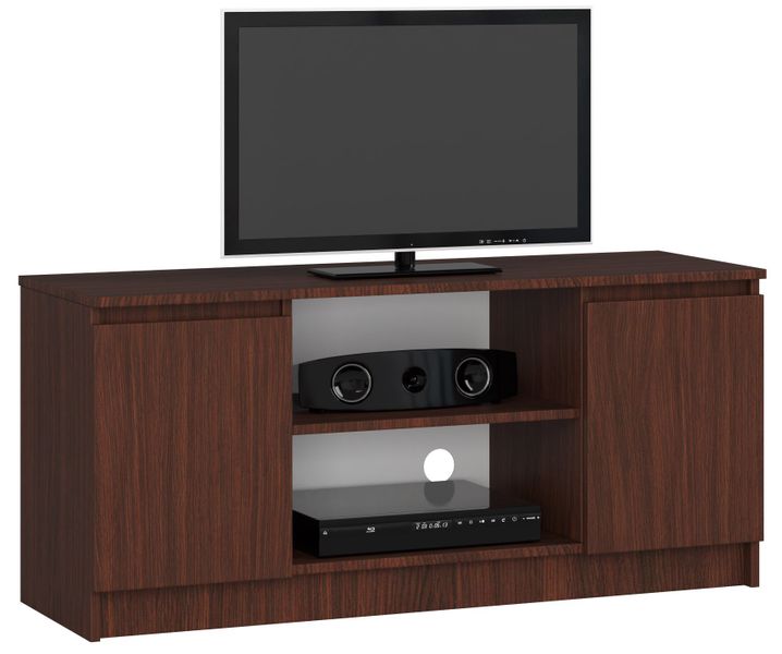 SZAFKA RTV 120 cm 2D 1P WENGE zdjęcie 1