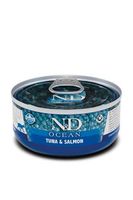 N&D CAT OCEAN TUNA, SALMON ADULT 70gr