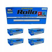 1000 GILZ ROLLO BLUE ULTRA SLIM 6,5mm (5 x 200szt) BIAŁE GILZY PAPIEROSOWE