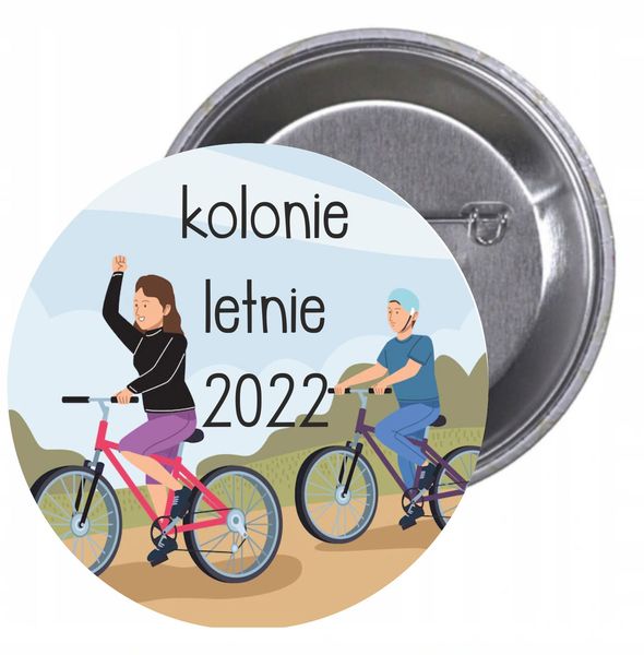 Przypinki buttony KOLONIE LETNIE 2022 HIT zdjęcie 1
