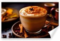 Fototapeta kuchenna PREMIUM STRUKTURA ZMYWALANA NA WYMIAR filiżanka kawy