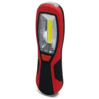 Latarka warsztatowa 3W 200lm LED COB 6500K z magnesem na 3 baterie AA praktyczna i trwała